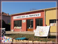 CARRELAGES DE PROVENCE - Production of tiles and glaze - Provence, Salernes and tiles : for character products